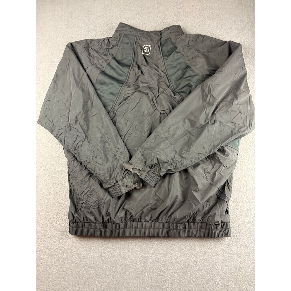 FootJoy DryJoys Tour Collection Jacket Men's XL Black Windbreaker Golf Full Zip - Picture 2 of 15